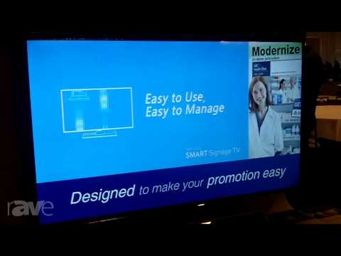 E4 AV Tour: Samsung Shows RM84D Smart Signage Display With Embedded DS Player, Storage, Processo