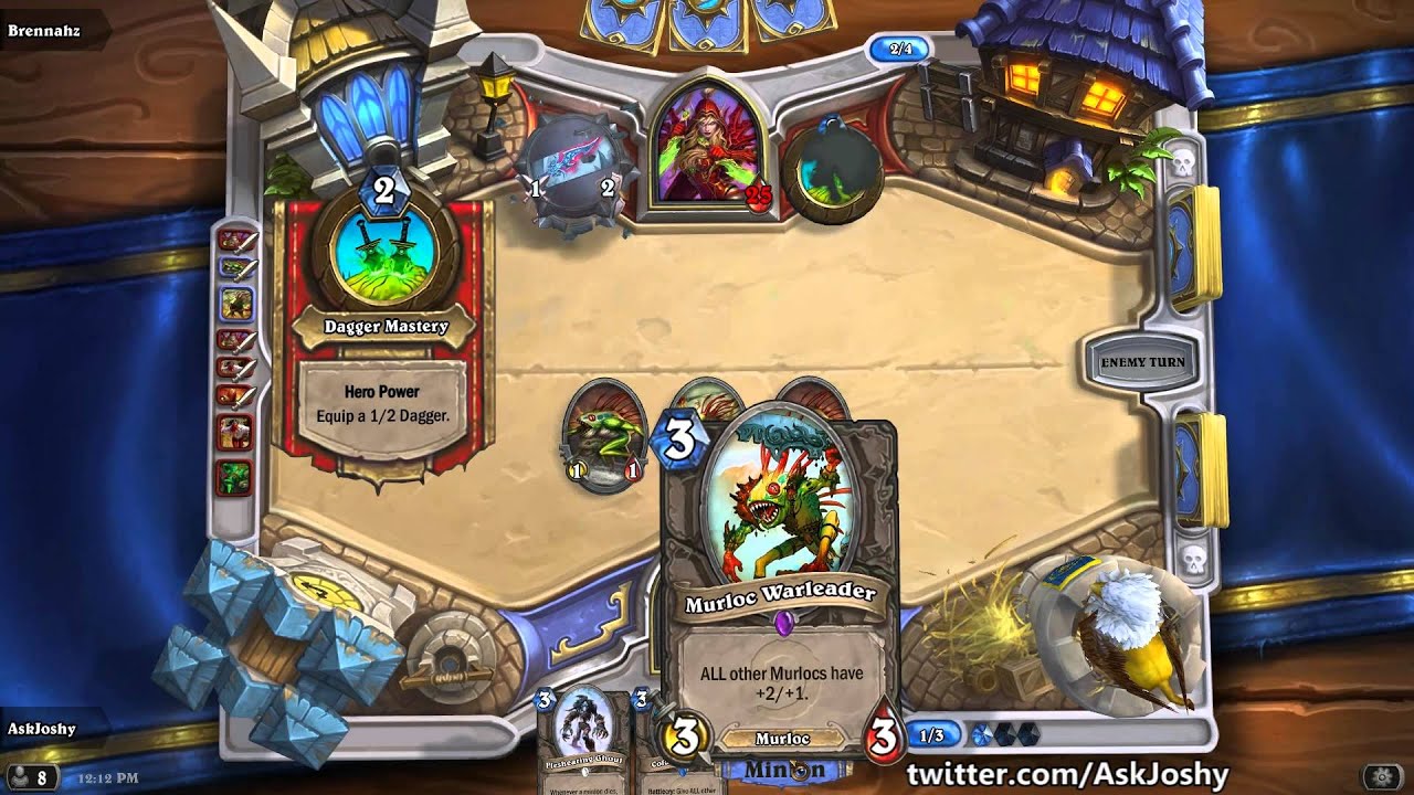 Masters Warlock Murloc Combo Deck Outraces Combo Rogue! Hearthstone Beta YouTube