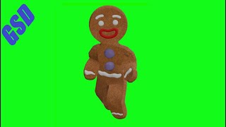 Gingerbread Man Shrek Green Screens