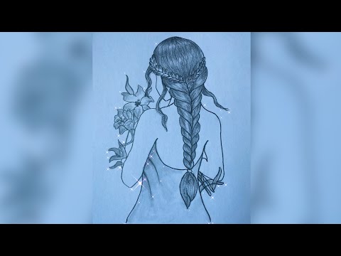How to draw a girl with flowers 🌺 step by step || Beautiful hairstyle Pencil Sketch || Easy drawing How to draw a girl with flowers 🌺 step by step || Beautiful hairstyle Pencil Sketch || Easy drawing