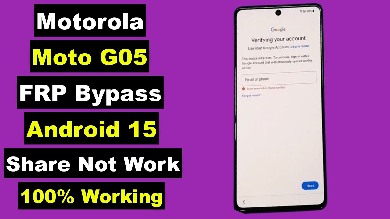 Motorola Moto G05 FRP Bypass Android 15 | Motorola Moto Motorola Moto G05 FRP Bypass Android 15 | Motorola Moto