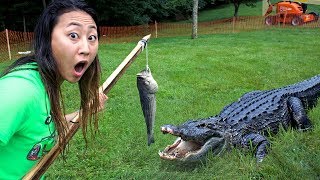 FEEDING THE POND MONSTER!! FEEDING THE POND MONSTER!!