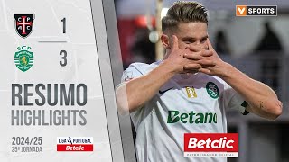 Resumo Casa Pia 1-3 Sporting Liga 2425