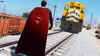 GTA 5 TREN VS SUPERMAN