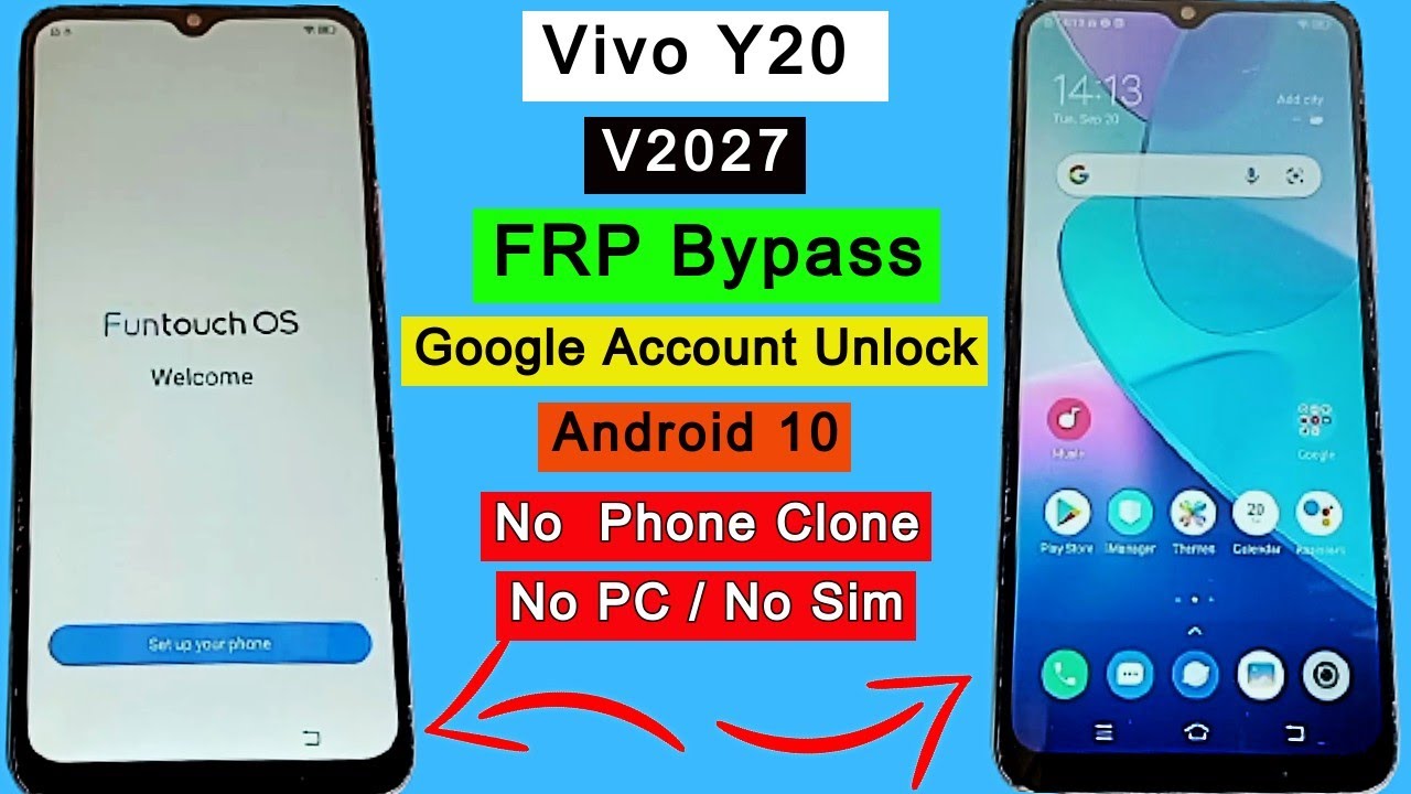Vivo Y20 FRP Bypass Android 10 (V2027) Google Account Vivo Y20 FRP Bypass Android 10 (V2027) Google Account