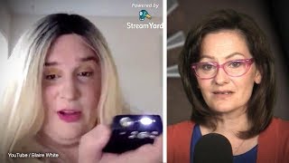 Jessica Yaniv Brandishes Illegal Taser, Threatens Reporter With Pepper Spray Sheila Gunn Reid