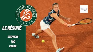 Roland-Garros 2022 : S. Stephens vs D. Parry - Le résumé