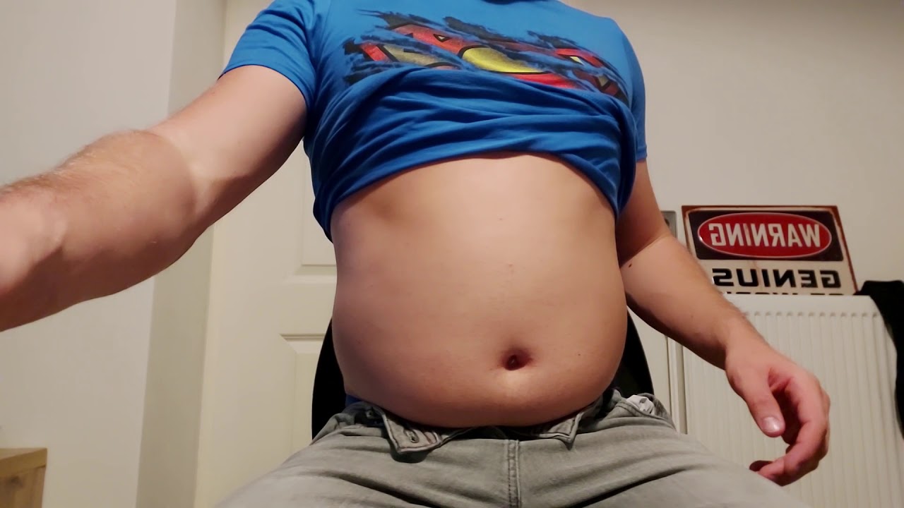 Bloating cute belly with coke mentos