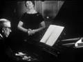 Francis Poulenc at the piano