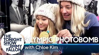 Chloe Kim Photobombs Fans and Finds Out She Made the Cover of Kellogg's Corn Flakes Chloe Kim Photobombs Fans and Finds Out She Made the Cover of Kellogg's Corn Flakes
