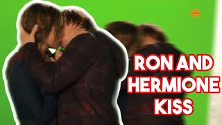 BEHIND THE SCENES RON AND HERMIONE KISS||EMMA WATSON KISSING RUPERT GRINT