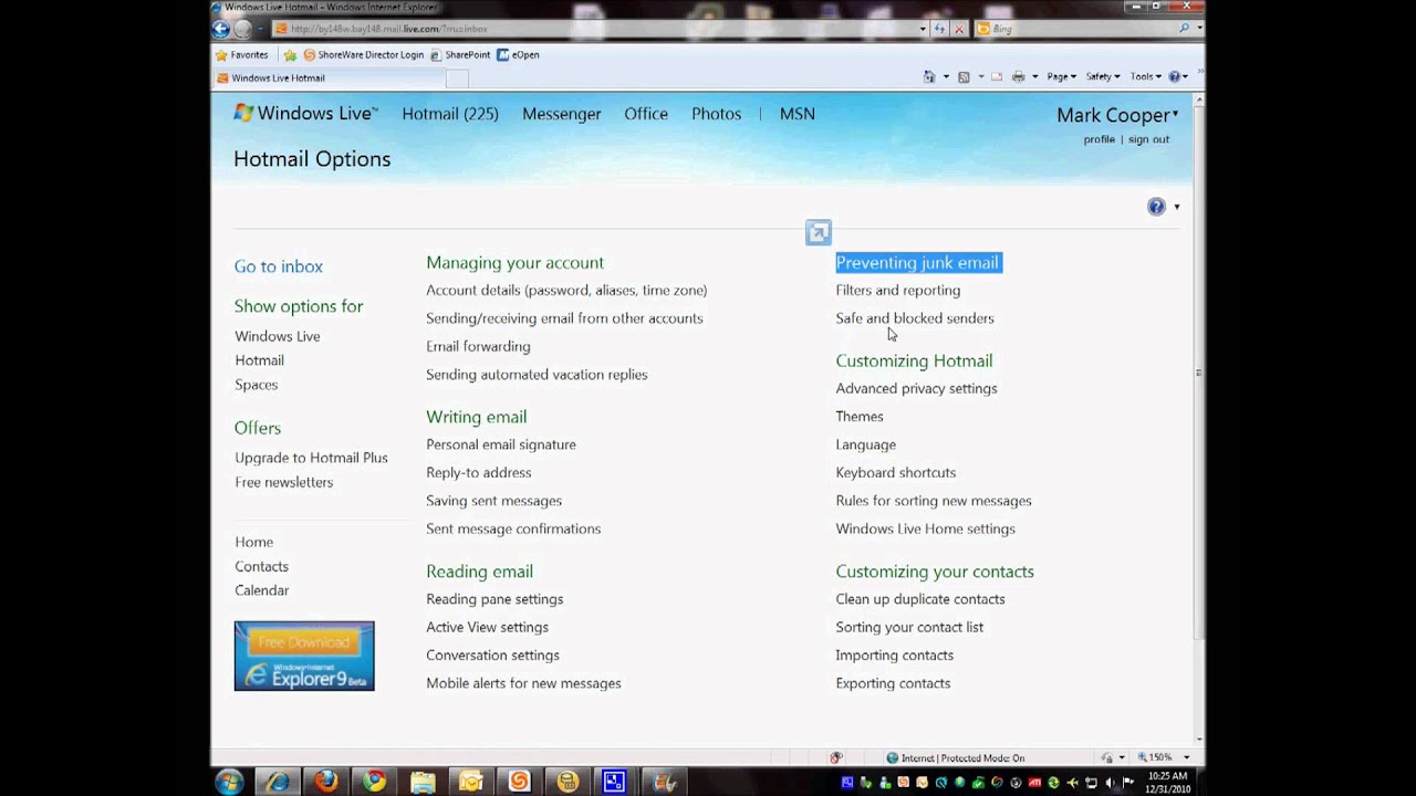 Unblock email address from Hotmail or Windows Live account - YouTube1440 x 1080