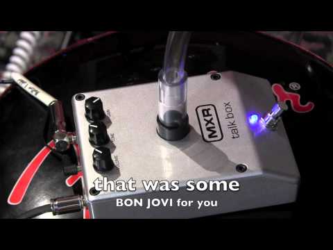 MXR 222 Talk Box guitar effects demo NEW FOR 2013 NAMM SHOW