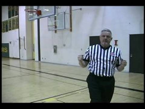 Refereeing a basketball game