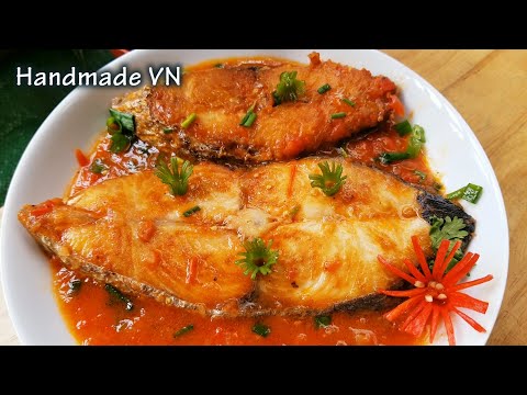 CÁ THU SỐT CÀ CHUA món ngon đưa cơm- MẸO sơ chế CÁ hết tanh cực hiệu quả