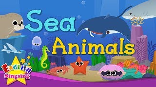 Kids vocabulary - Sea Animals - Learn English for kids - English educational 