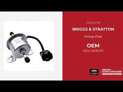846470 Pump-Fuel - Briggs and Stratton - Genuine OEM Part 846470 Pump-Fuel - Briggs and Stratton - Genuine OEM Part