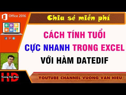 Các Hàm Cơ Bản Trong Excel ✅ Bài 11: Cách Tính Tuổi Trong Excel Với Hàm Datedif