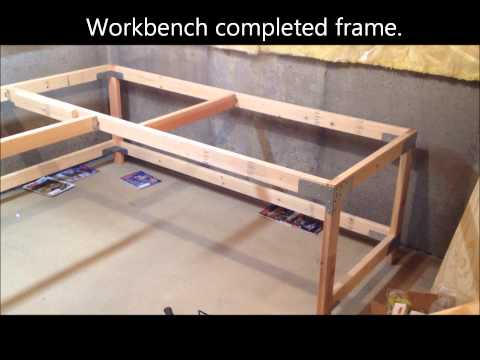 60 Hardwood Workbench with 4 Drawers 93454