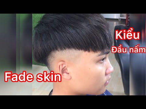 CẮT TÓC NAM | cách cắt kiểu đầu NẤM fade sát chân | salon tóc A Thuận