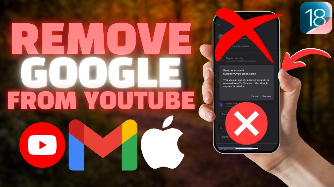 How To Remove Google Account from YouTube App on iPhone How To Remove Google Account from YouTube App on iPhone