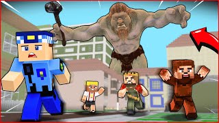 Canavar Kazim Şehre Saldirdi, İnsanlar Şehri̇ Terk Etti̇ - Minecraft