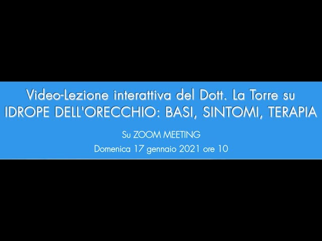 Idrope: basi, sintomi, terapia (video-lezione interattiva)