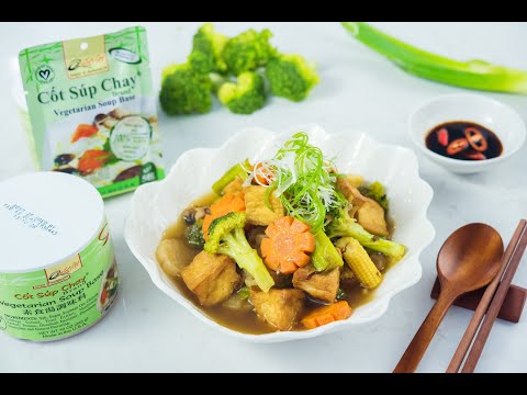 Kho thập cẩm chay với Cốt Súp Chay® Brand - Quốc Việt Foods