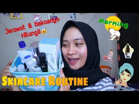 Morning Skincare Routine â Jerawat cepat kempes?!  NATS - YouTube