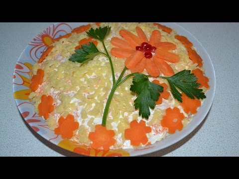 Праздничные салаты из мяса рецепты и