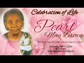 Maranatha SDA Church |Funeral Service for Pearl May Brown| April 21, 2024