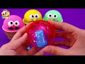 4 Color Play Doh in Ice Cream Cups | Learn Colors and Nursery Rhymes for Kids ,