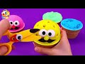 4 Color Play Doh in Ice Cream Cups | Learn Colors and Nursery Rhymes for Kids ,