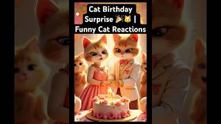 Cat Birthday Surprise Funny Cat Reactions Cute & Funny Celebration