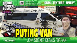 Gta V - Puting Van - Jdm Sticker Decals - Gothubit Reaction