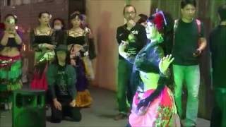 161009 Affirmatifart Belly Dance Troupe, Dotonbori Osaka Japan