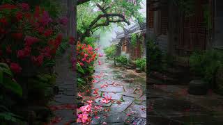 Embracing The Serenity Of Rain In The Forest
