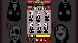 Which Sprite Is REAL? Undertale Edition (2) HARD MODE #shorts