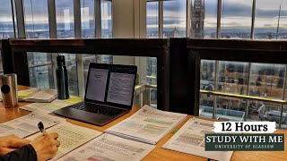 12 HOUR STUDY WITH ME at the LIBRARY | University of Glasgow,Background noise,10