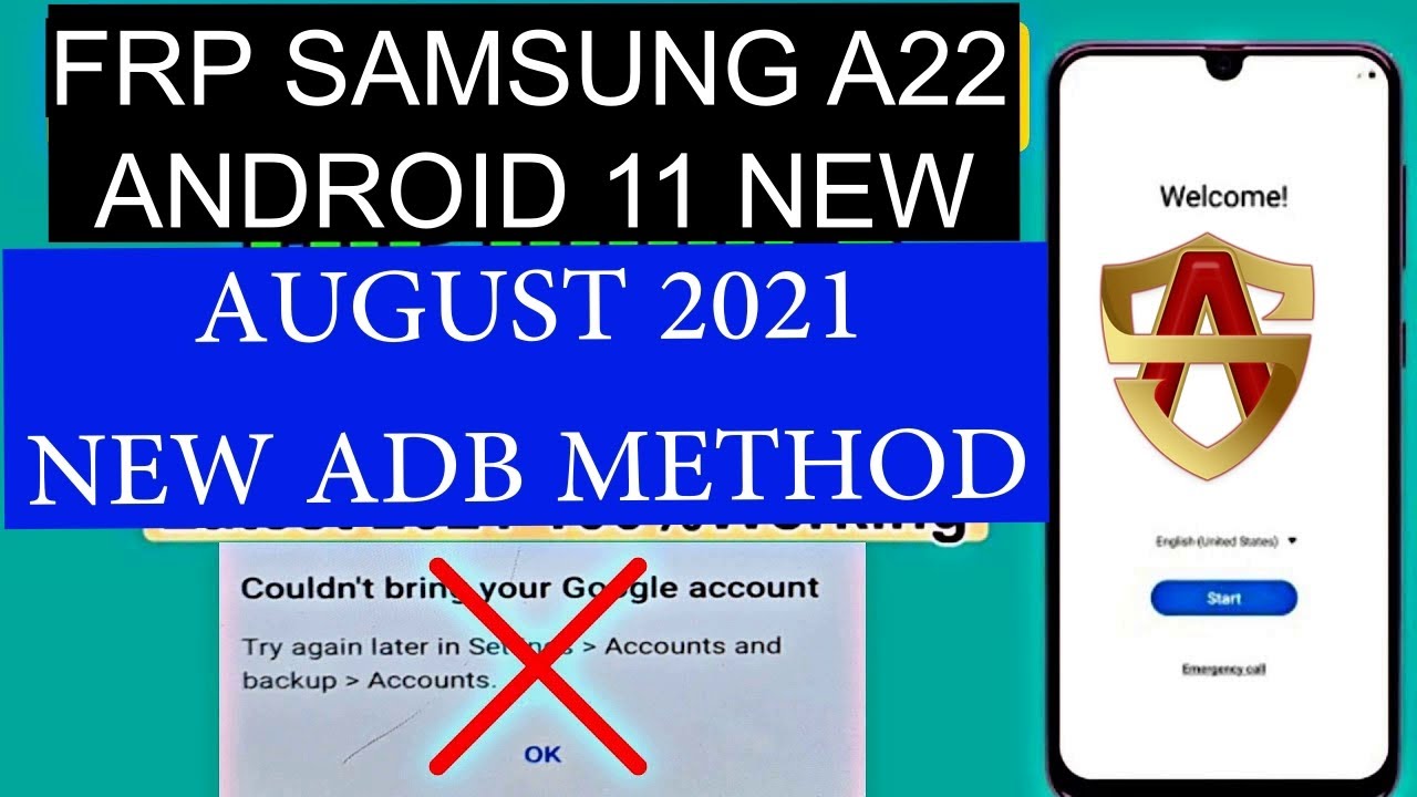 FRP SAMSUNG A22 ANDROID 11 NEW ADB METHOD 2021 FINAL FRP SAMSUNG A22 ANDROID 11 NEW ADB METHOD 2021 FINAL