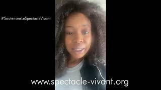 Monica PEREIRA - Message de soutien aux jeunes artistes du spectacle vivant
