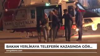 Bakan Yerlikaya, Teleferik Kazasında Görevli Kurtarma Ekibi Ile Bir Araya Geldi