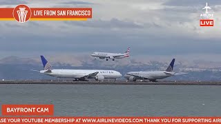 ACTION PACKED 🔴LIVE Stream at San Francisco International Airport (SFO) + ATC