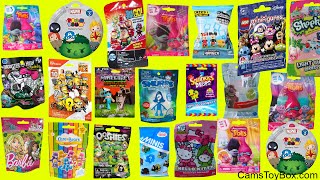25 Blind Bags Opening Trolls PJ Masks Disney Crossy Road BArbie Monster High Squinkies Lego Toys