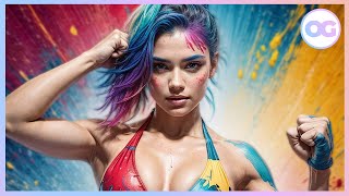 Bikini, Panties & Bras | Body Paint Splash Fun // 4K Lookbook