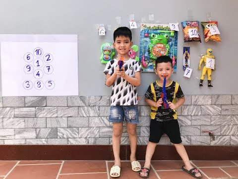 Trò Chơi Nhận Quà Bất Ngờ Minh Khoa Và Gia Bảo ❤ Min Min TV