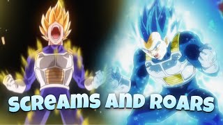 All Of Vegetas Screams And Roars In Dragon Ball Super In 4K