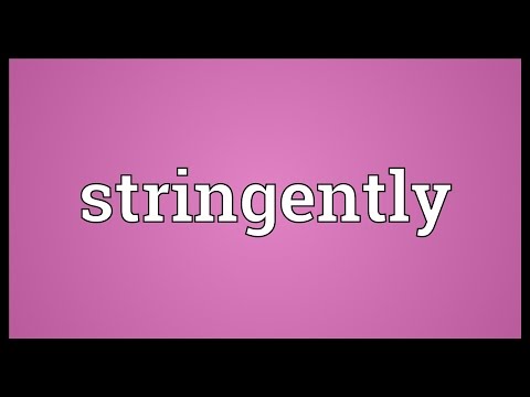 Header of stringently