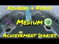 Kourend and Kebos Medium Achievement Diaries OSRS