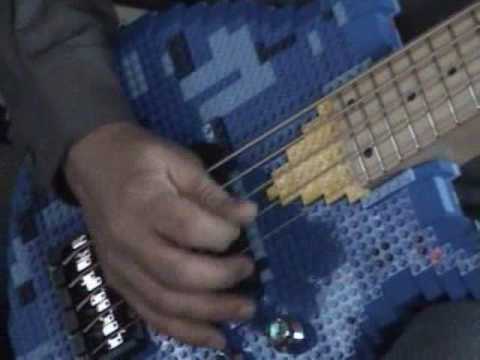 Epic win Lego Bass Amazing 5 String Custom Bass Guitar